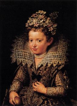 弗蘭斯 普佈斯 Portrait of Eleonora of Mantua as a Child